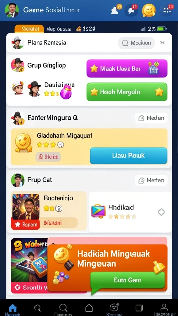 Fitur multiplayer yang memungkinkan bermain dengan teman.