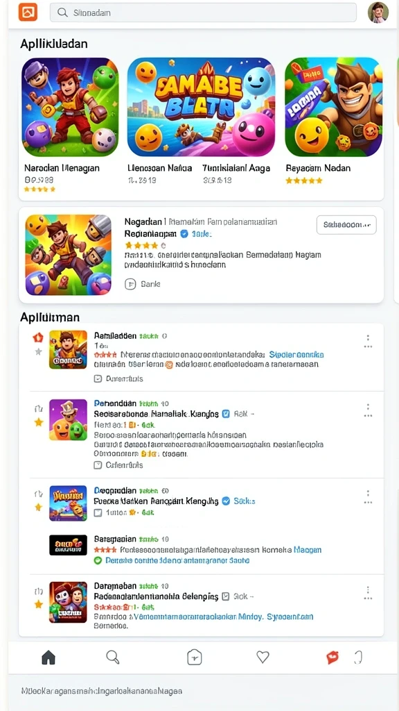 Screenshot menunjukkan karakter yang dapat dikustomisasi.