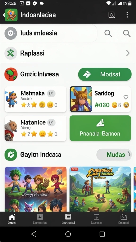 Tampilan antarmuka yang modern dan menarik.