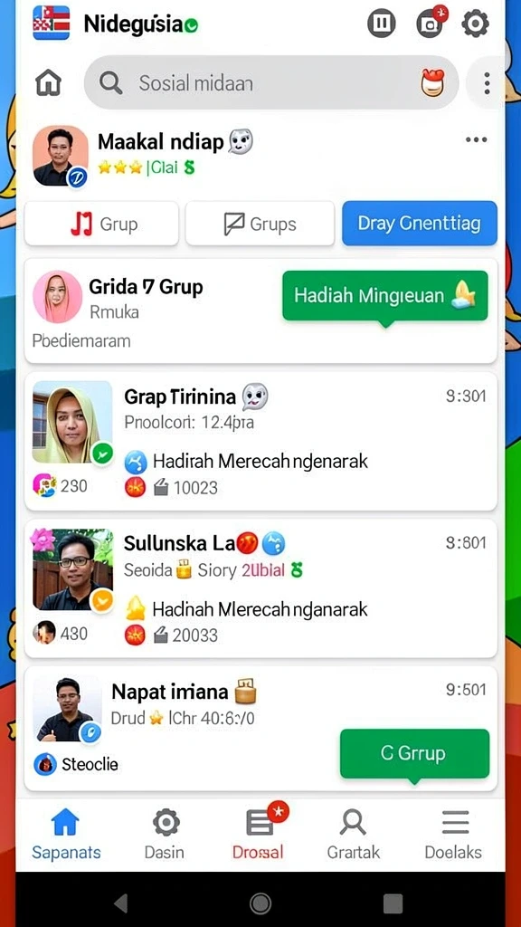 Tampilan antarmuka yang menarik dan intuitif.