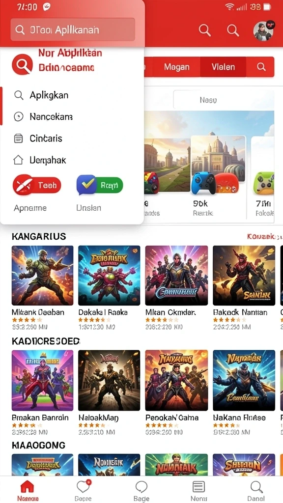 Beragam pilihan permainan dengan tema yang berbeda.