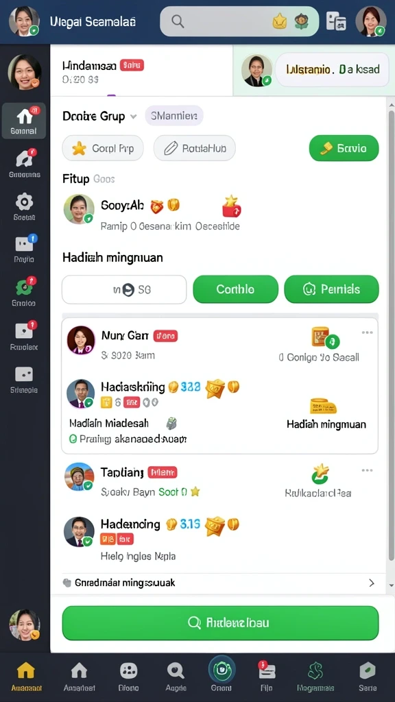 Tampilan grafis yang memukau dalam permainan.