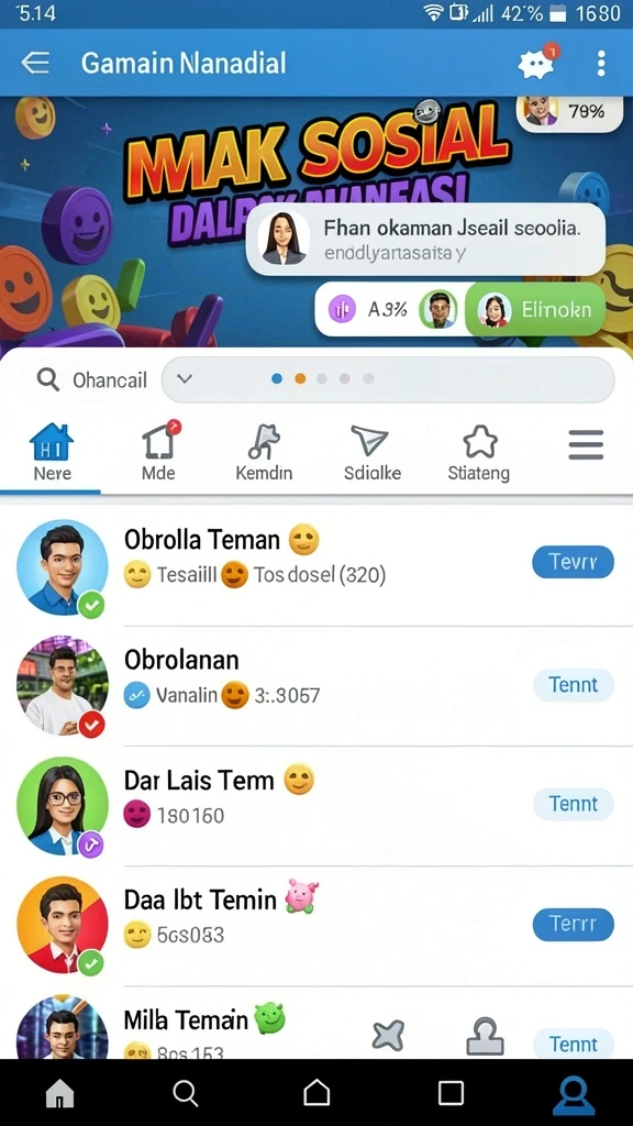 Tampilan antarmuka yang ramah pengguna.
