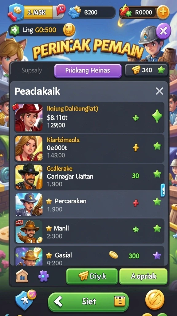 Interaksi dengan pemain lain di dalam permainan.