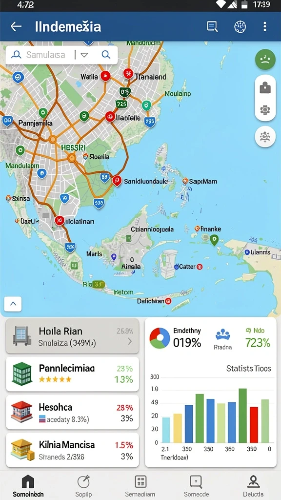 Screenshot dari tampilan awal permainan RAJASTAR.