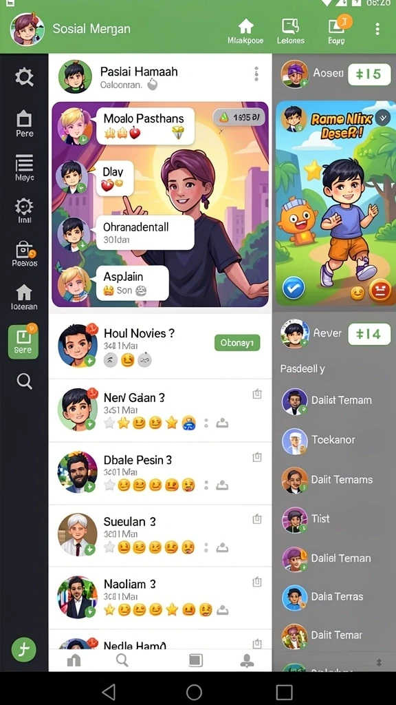 Screenshot dari karakter yang sedang bertarung di RAJASTAR.
