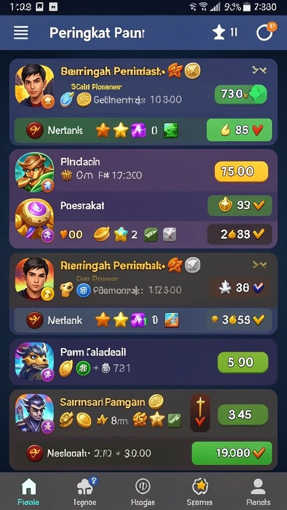 Ilustrasi permainan slot yang seru dan menghibur.