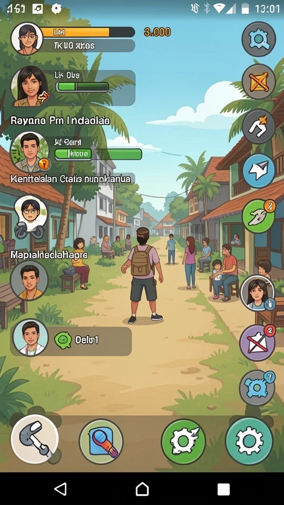 Karakter-karekter unik yang siap bertarung.