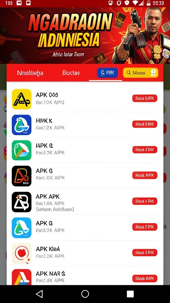 Menu permainan yang beragam dan gampang diakses.