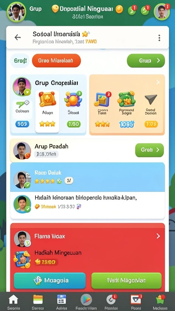 Gambaran antarmuka pengguna yang intuitif.