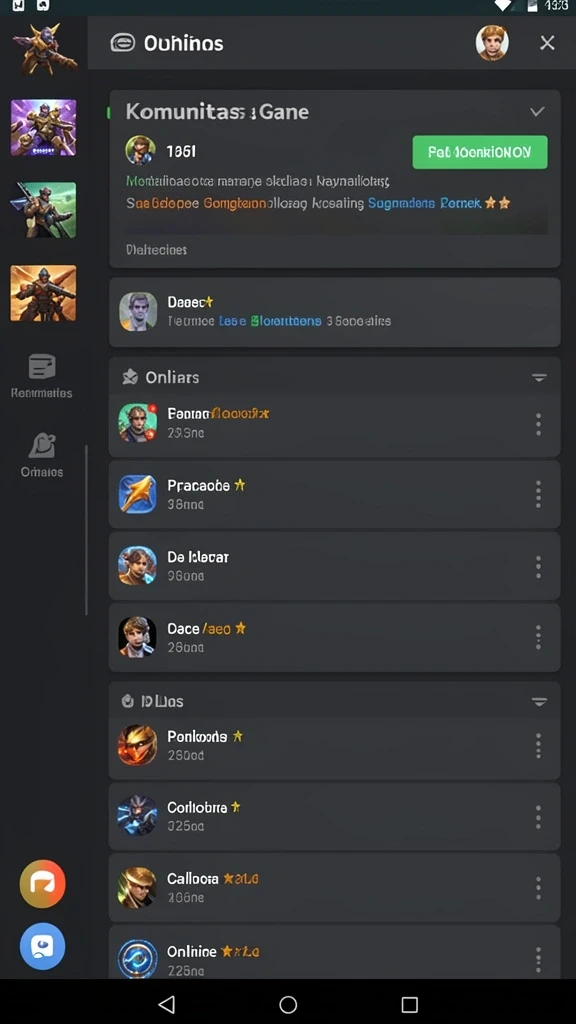 Tangkapan layar fitur multiplayer yang memungkinkan interaksi antar pemain.