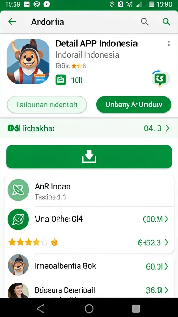 Tampilan antarmuka permainan yang menarik.